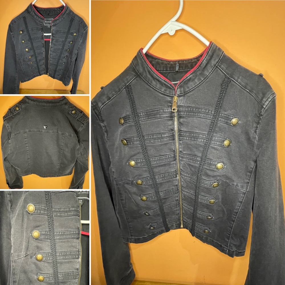 Vintage black denim jacket